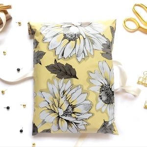 25 Designer Sunflower Mailers Self-Sealing Poly Mailers 10x13